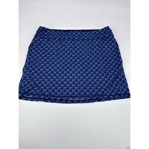 CHASE 54 Women's Golf Skort Skirt Navy Geometric Tennis Athleisure Tennis XL